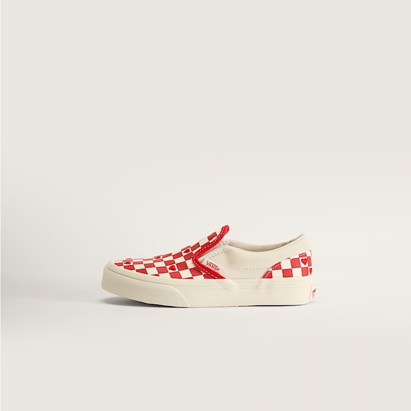 Vans Other - Vans Little Kids Classic Slip-On Checkerboard Shoe heart valentines VN000D0JJV6